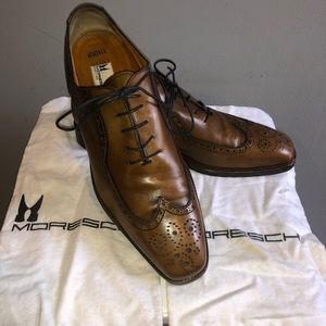Moreschi Villa Brown Wing Tip Shoe